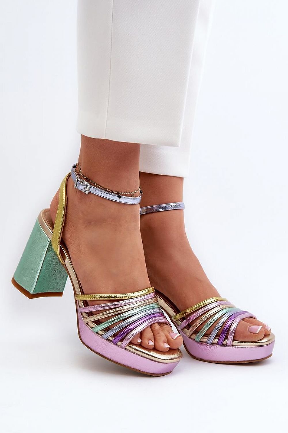 Heel sandals model 196965